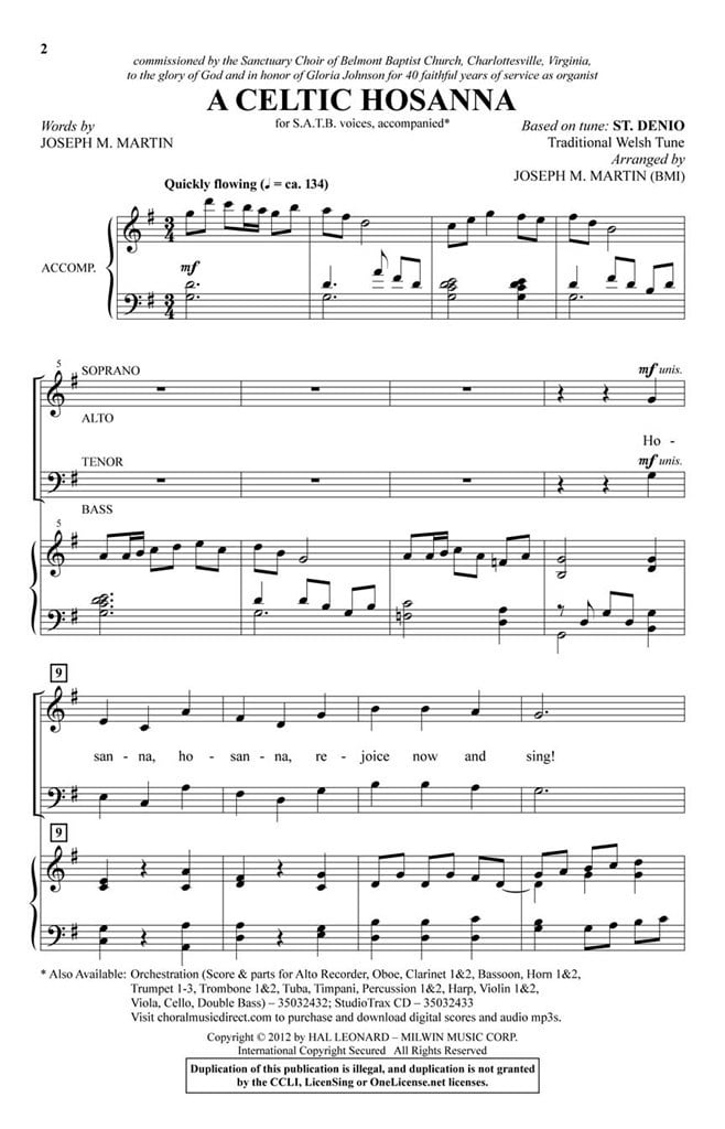 A Celtic Hosanna